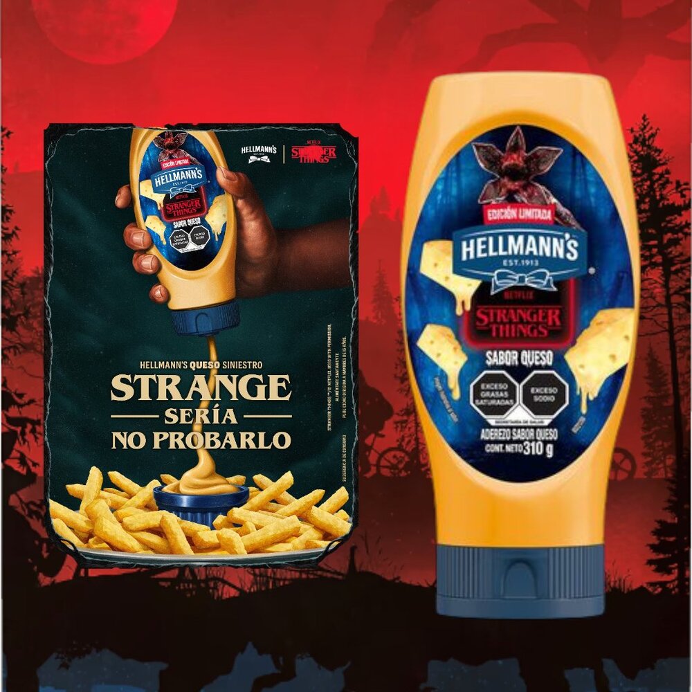 Hellman's Stranger Things Cheese Dressing - Aderezo Hellman's Queso (10oz)